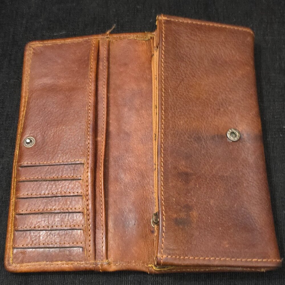 American Darling Brown Tooled Leather Wallet - Picture 7 of 12